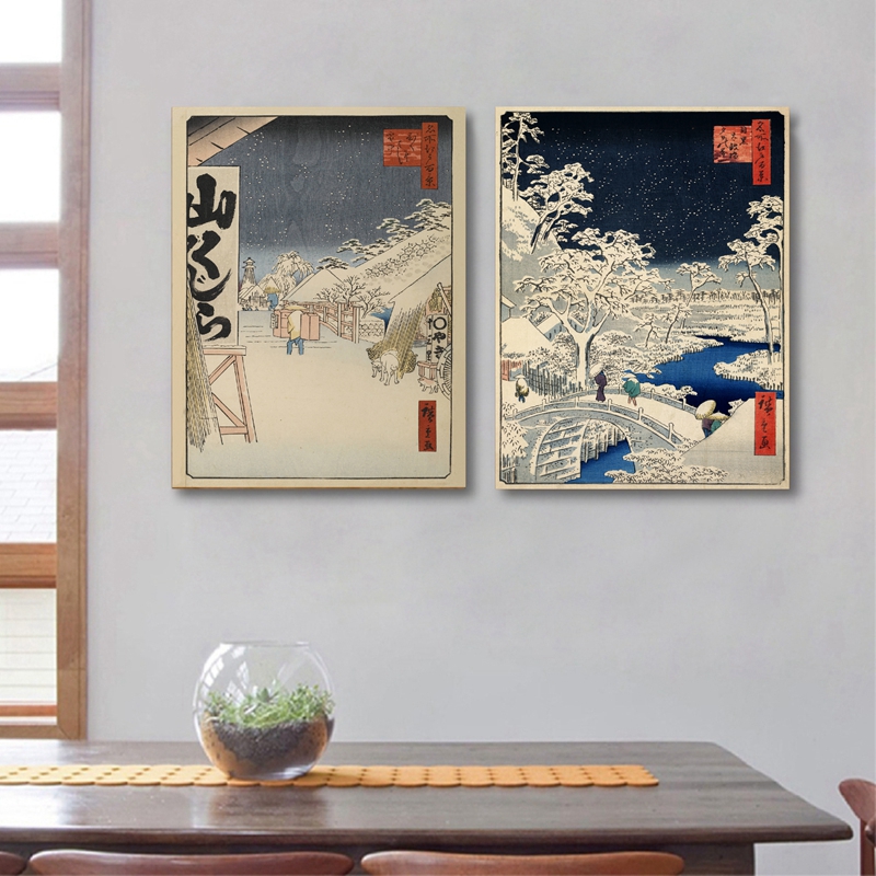 일본 전통 풍경 포스터 캔버스 아트 프린트, 일본 스타 - Japanese Traditional Lifestyle 리뷰 및 가격