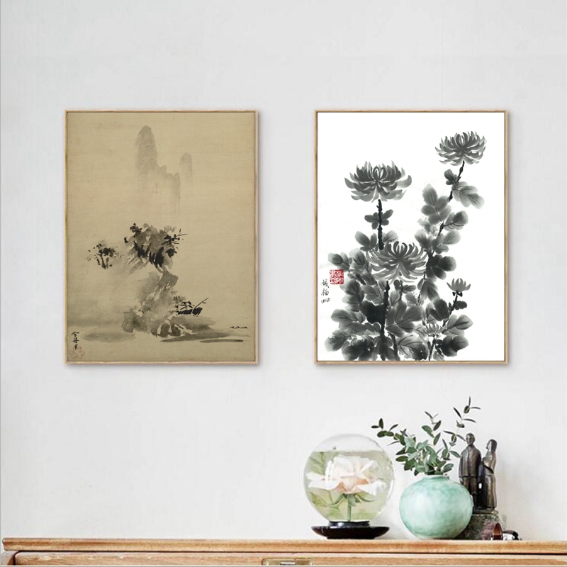 일본의 전통 잉크 그림 캔버스 아트 인쇄 홈 거실 벽  - Japanese Traditional Lifestyle 리뷰 및 가격