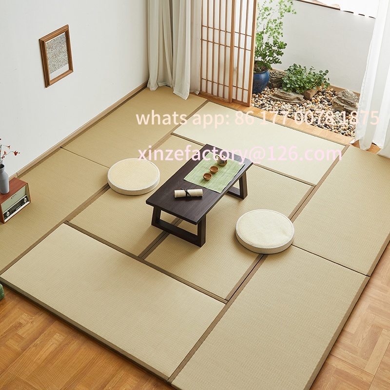 맞춤형 전통 다다미 매트 짚으로 짠 매트 침실용 유도  - Tatami Mat Rush 리뷰 및 가격